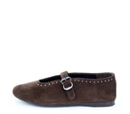 A7544 BAILARINA TACHAS SERRAJE MARRÓN