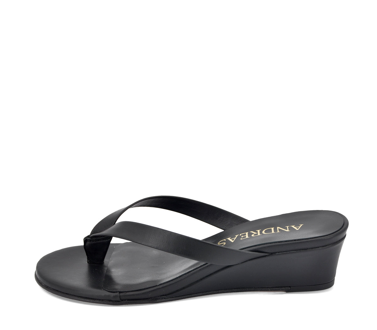 A7838 SANDALIA CUÑA PIEL NEGRA