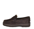 A7863 MOCASÍN SERRAJE MARRÓN Y PELO