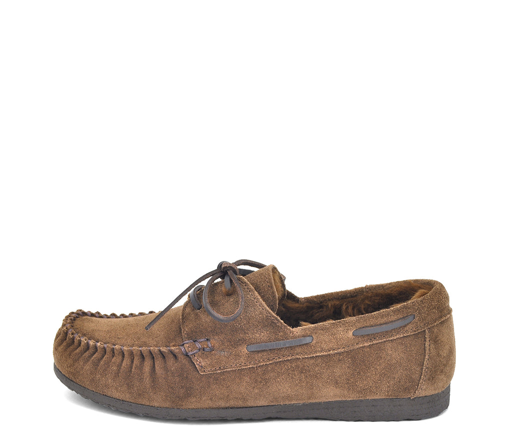A7866 BLUCHER SERRAJE MARRÓN Y PELO