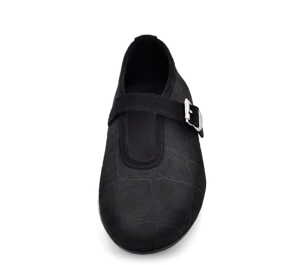 A7970 BAILARINA SERRAJE NEGRO PRINT COCODRILO
