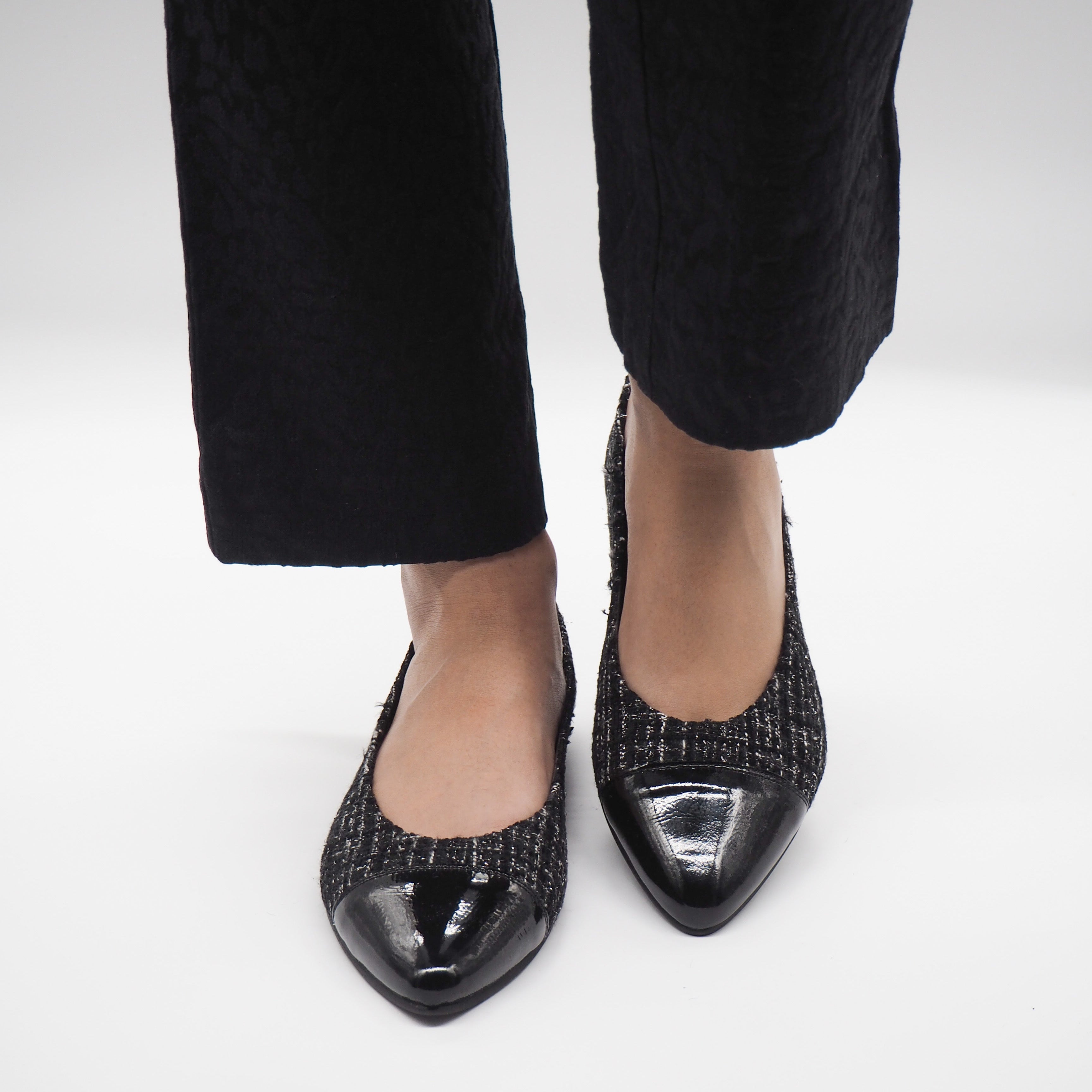 A4279 BAILARINA TWEED NEGRO