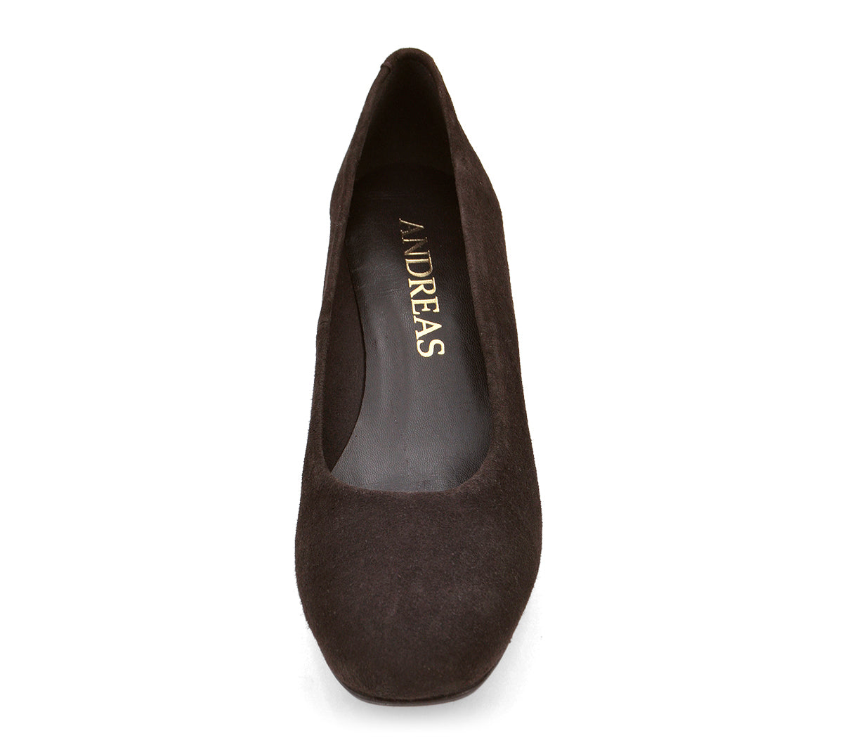 A2966 ZAPATO TACÓN ANTE MARRON