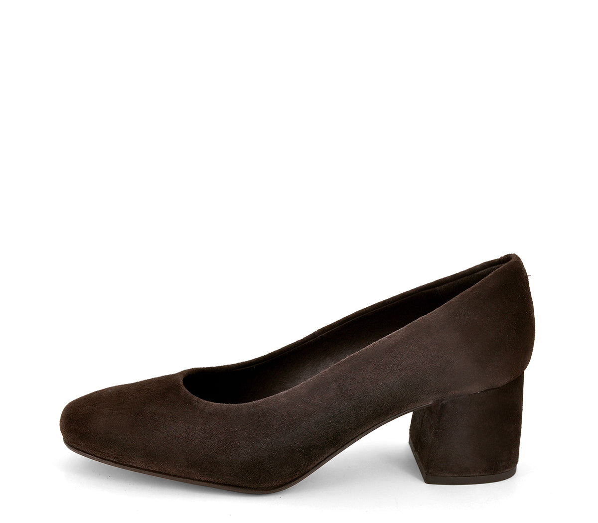 A2966 ZAPATO TACÓN ANTE MARRON