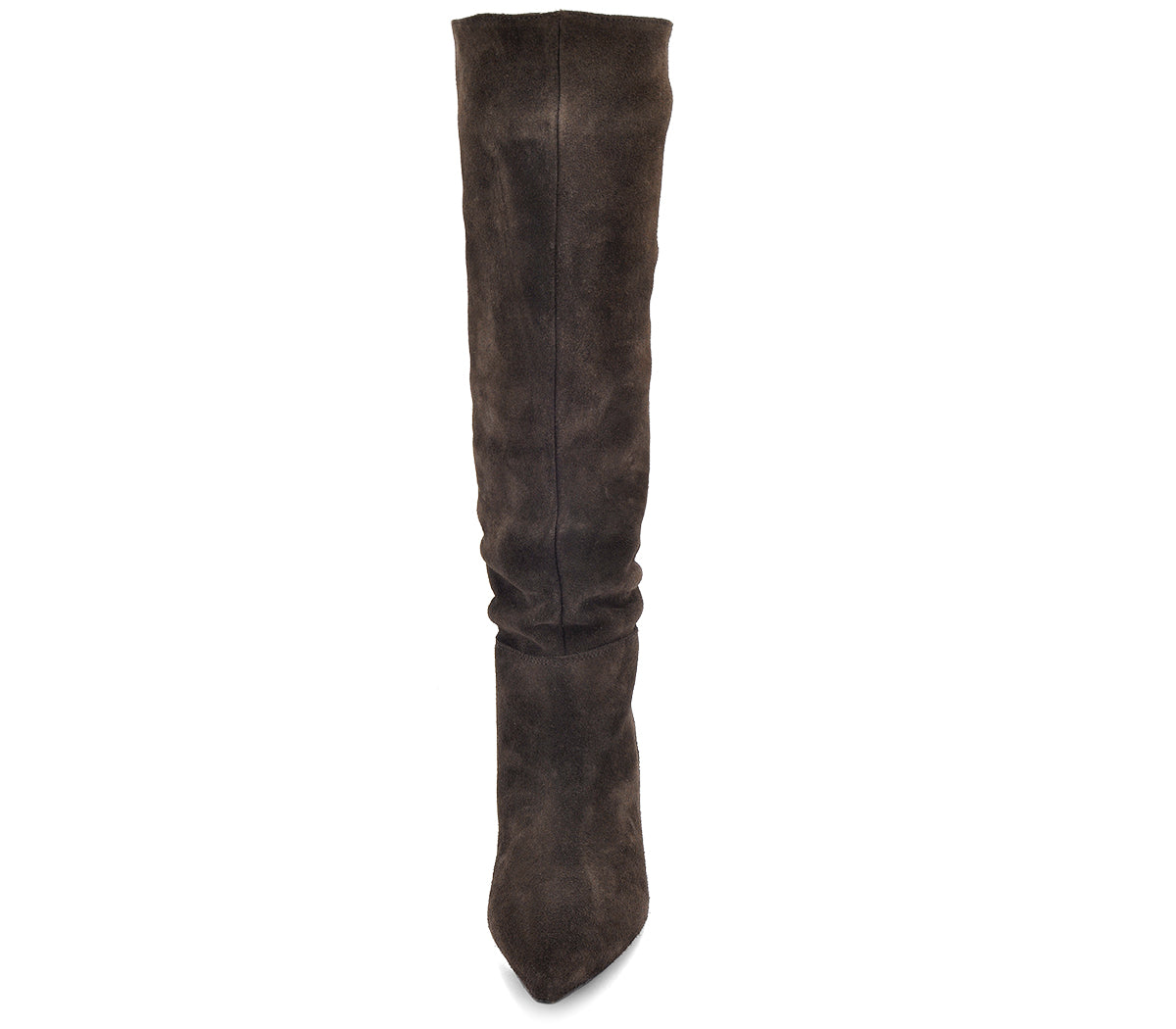 A7613 BOTA TACÓN FRUNCIDA SERRAJE NEGRO