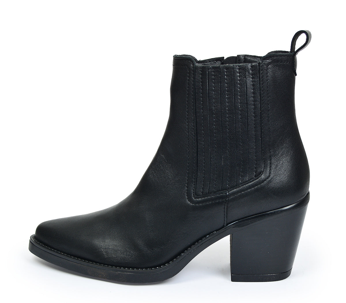 W-5 BOTÍN COWBOY PIEL NEGRA