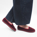 201 SLIPPER TERCIOPELO GRANATE