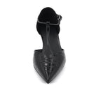 CHURRO FL ZAPATO  PIEL TACÓN NEGRO