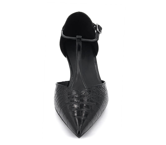 CHURRO FL ZAPATO TACON NEGRO