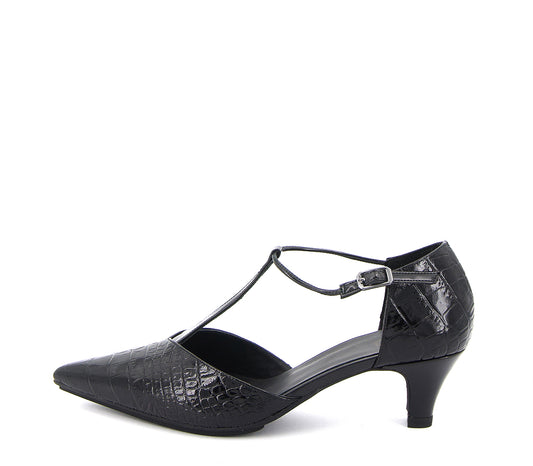 CHURRO FL ZAPATO TACON NEGRO
