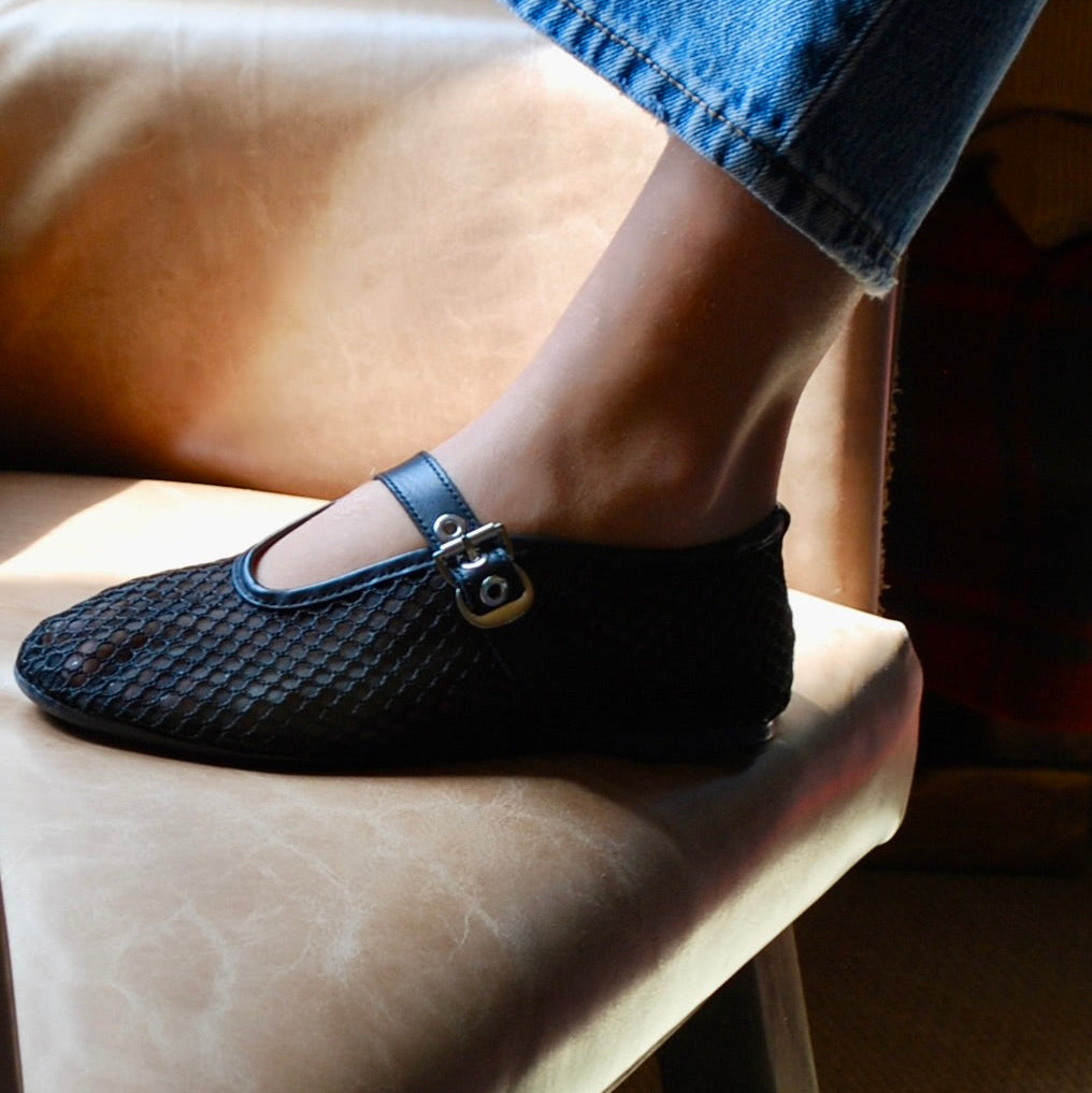 A7393 BAILARINA MESH NEGRA