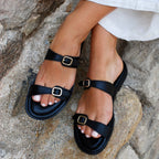 BLACK SANDAL F-3 P VE25|15