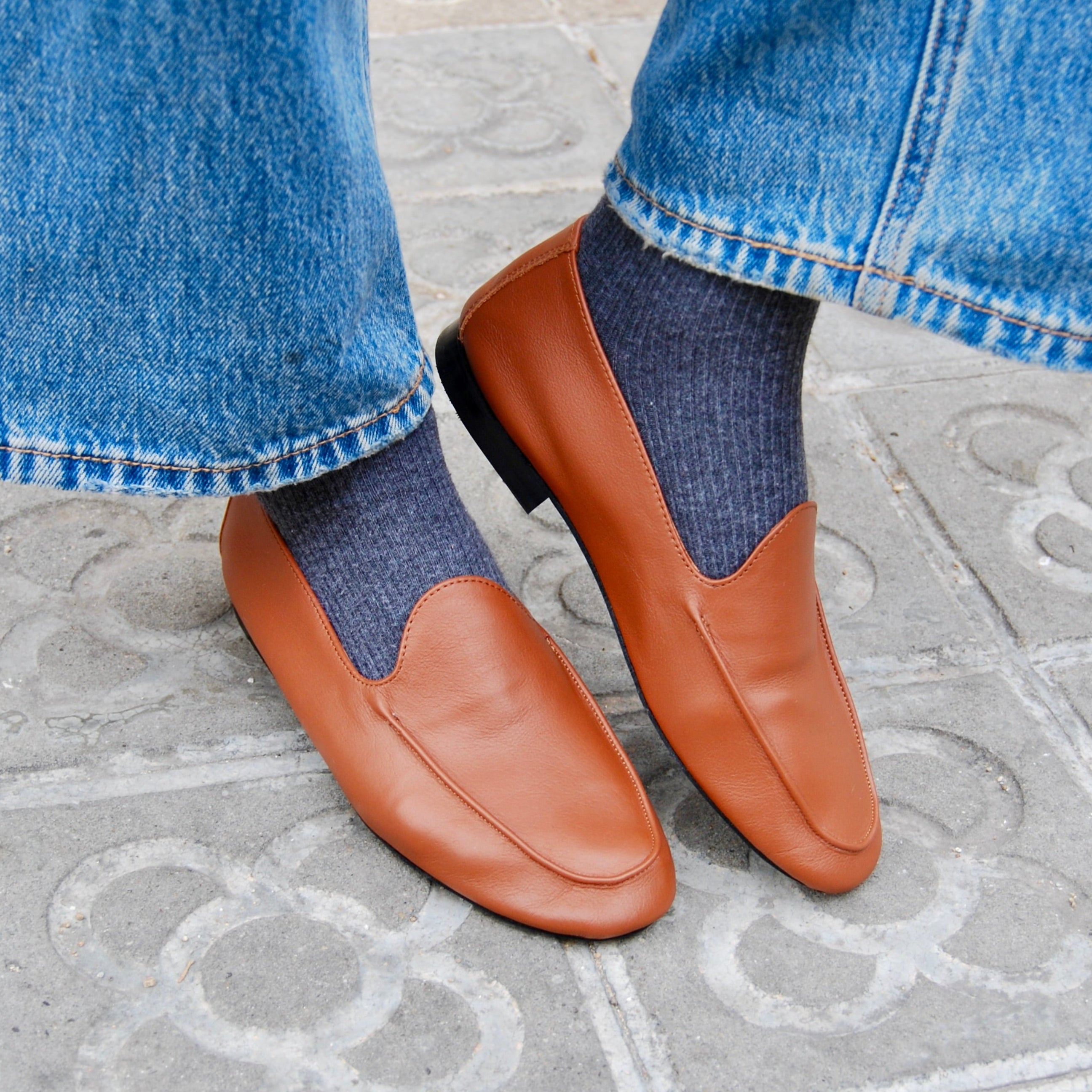 528 ZAPATO MOCASÍN PIEL CUERO