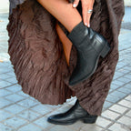 2548 BOTÍN COWBOY PIEL NEGRA