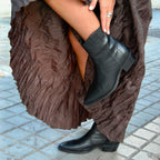 5644 BOTÍN COWBOY PIEL NEGRA
