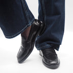 K-8 MOCASÍN PIEL NEGRA