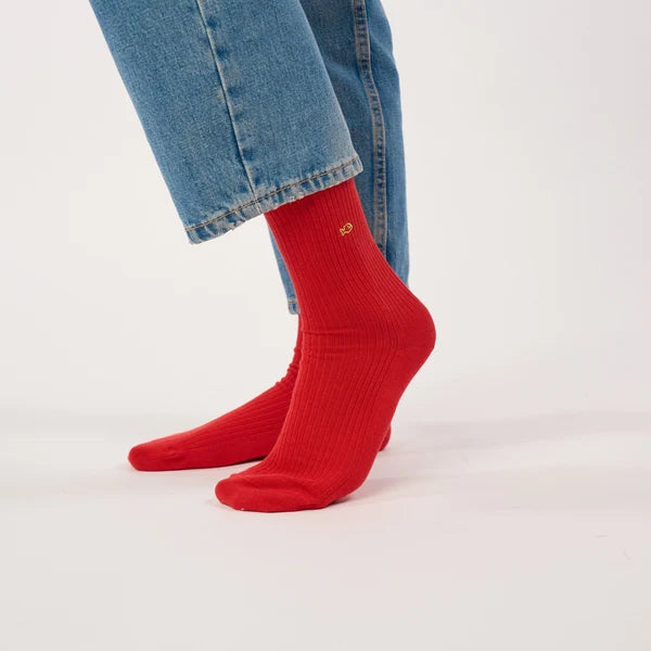 FCO01 CALCETINES CANALÉ ROJOS