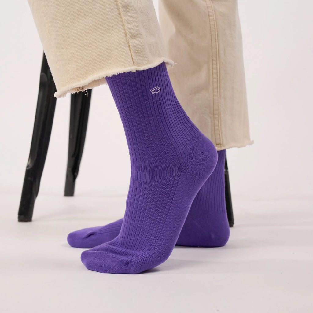 FCO02 CALCETINES CANALÉ MORADOS
