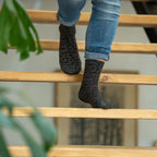 FFL01 CALCETINES LEOPARDO/ NEGRO