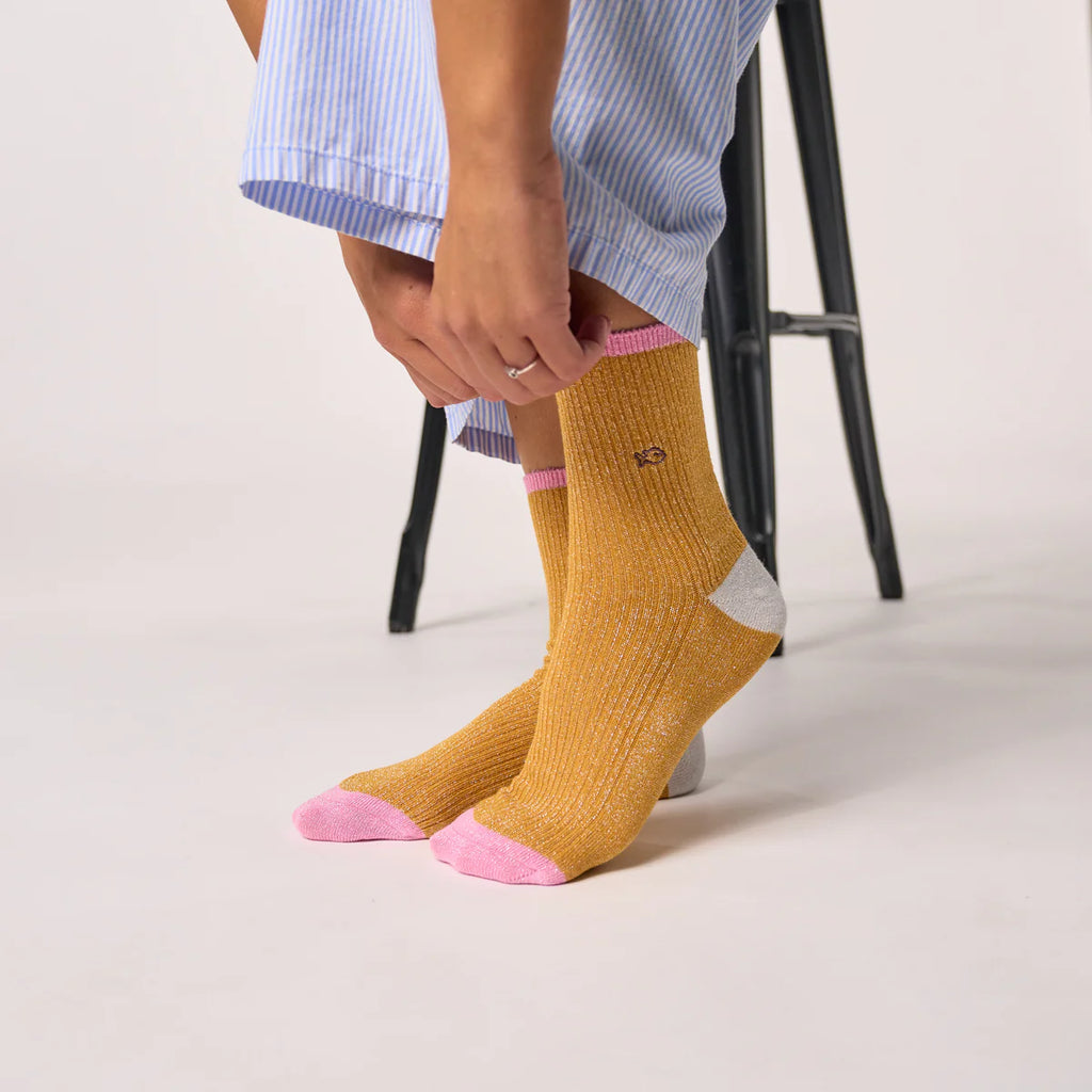 FPA23 CALCETINES MOSTAZA