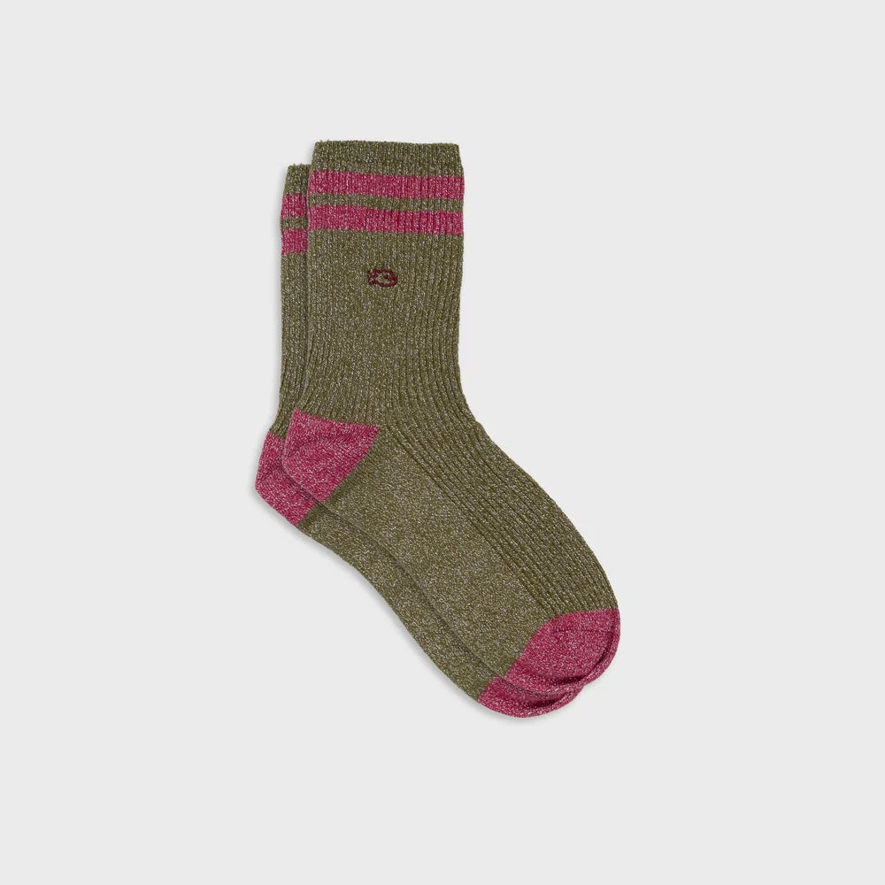 FPA30 CALCETINES KAKI/ROSA