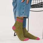 FPA30 CALCETINES KAKI/ROSA