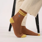 FPA32 CALCETINES CUERO/AMARILLO