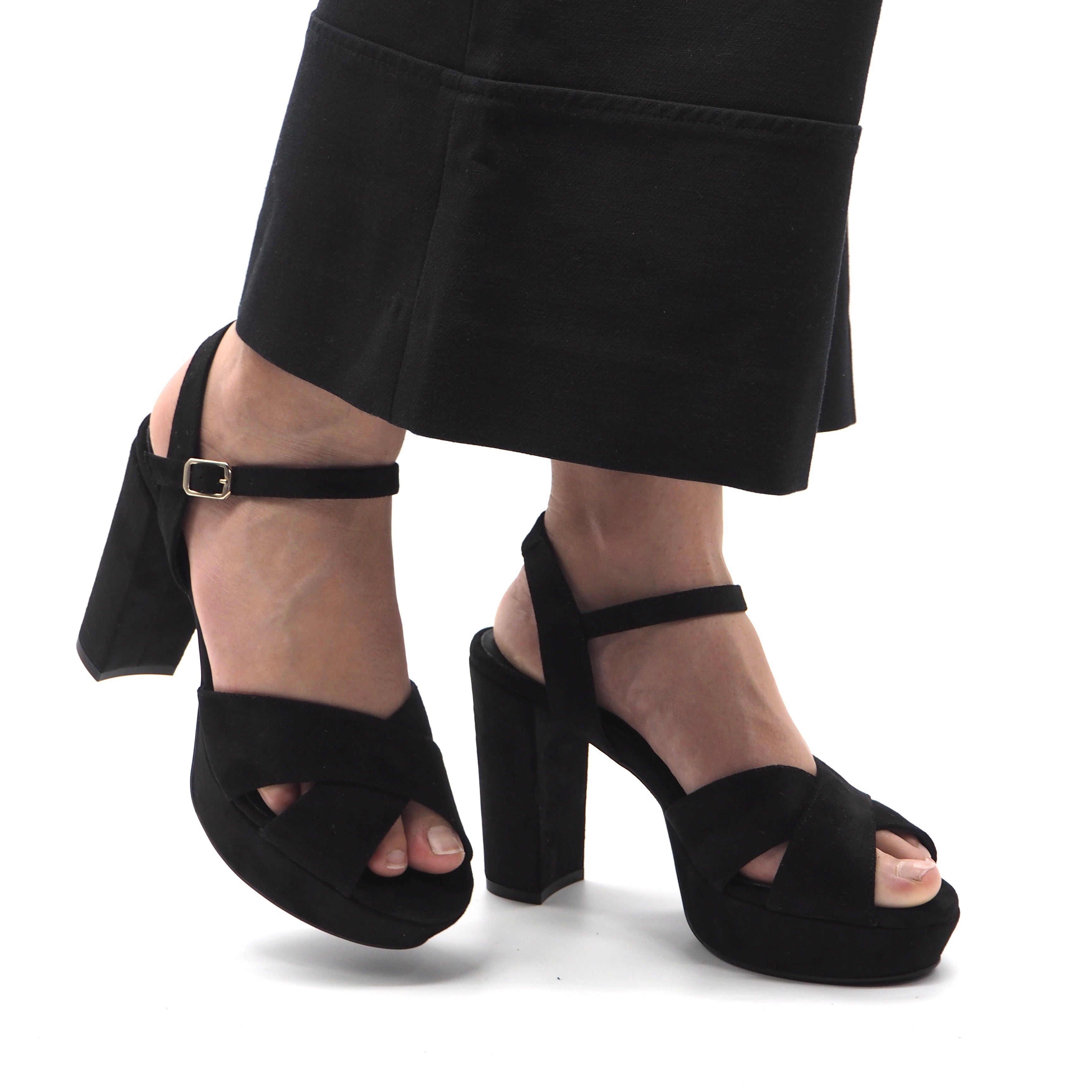 A3124 SANDALIA ANTELINA TACÓN NEGRO