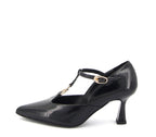 GAMO-PI ZAPATO  PIEL TACÓN NEGRO