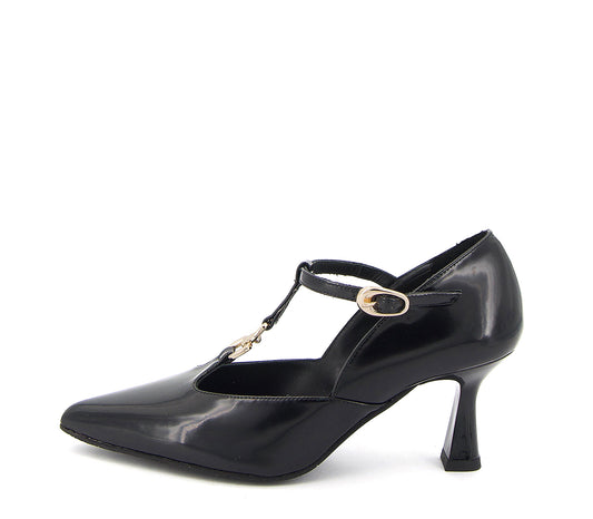 GAMO-PI ZAPATO TACON NEGRO