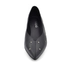 GARONS 5 ZAPATO SALÓN TACHAS PIEL NEGRA
