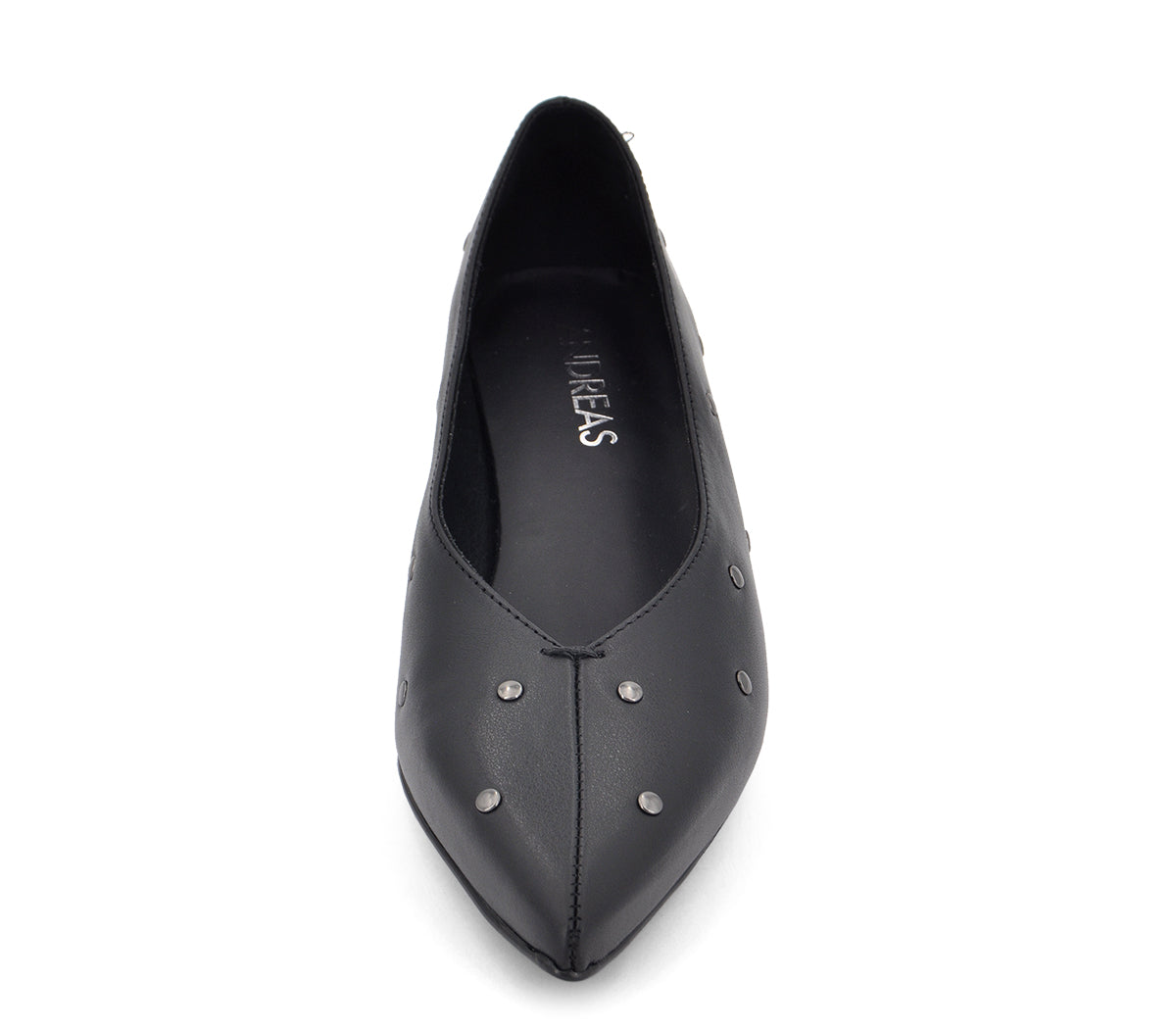 GARONS 5 ZAPATO SALÓN TACHAS PIEL NEGRA