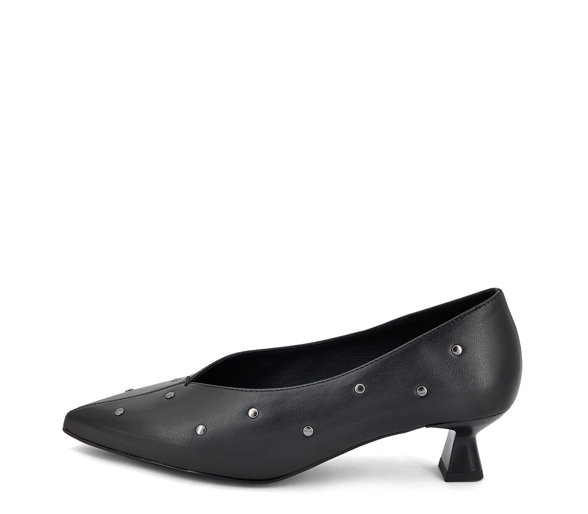 GARONS 5 ZAPATO SALÓN TACHAS PIEL NEGRA