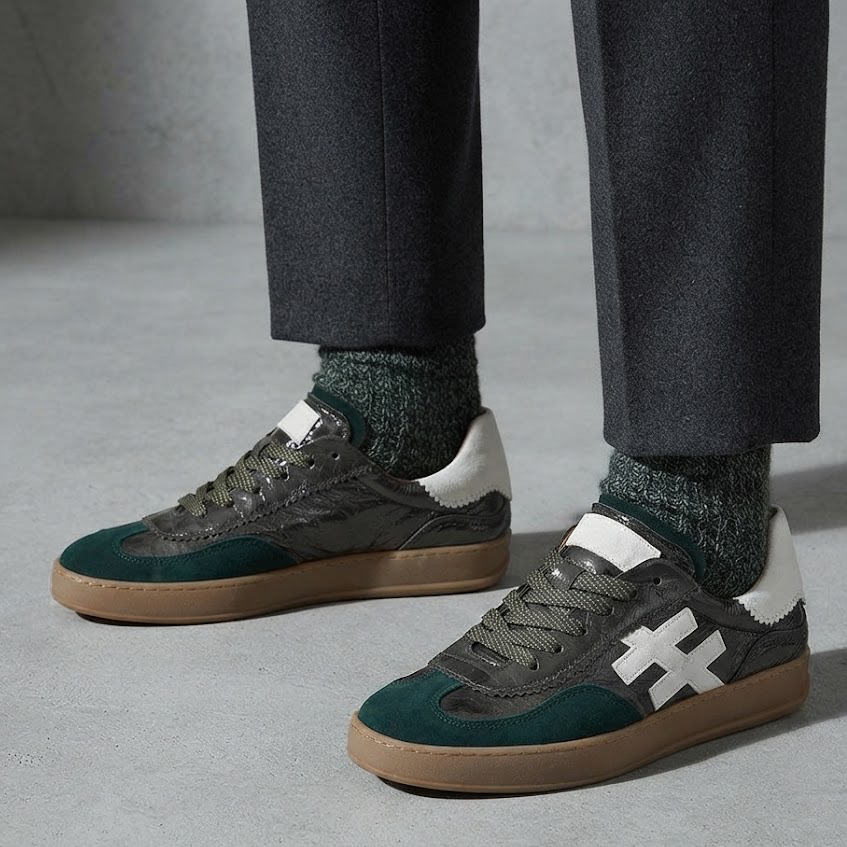 A032 SNEAKERS CHAROL VERDES-TAIGA