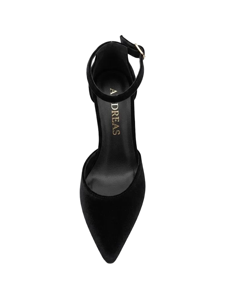 A4194 MERCEDITA TACON TERCIOPELO NEGRO