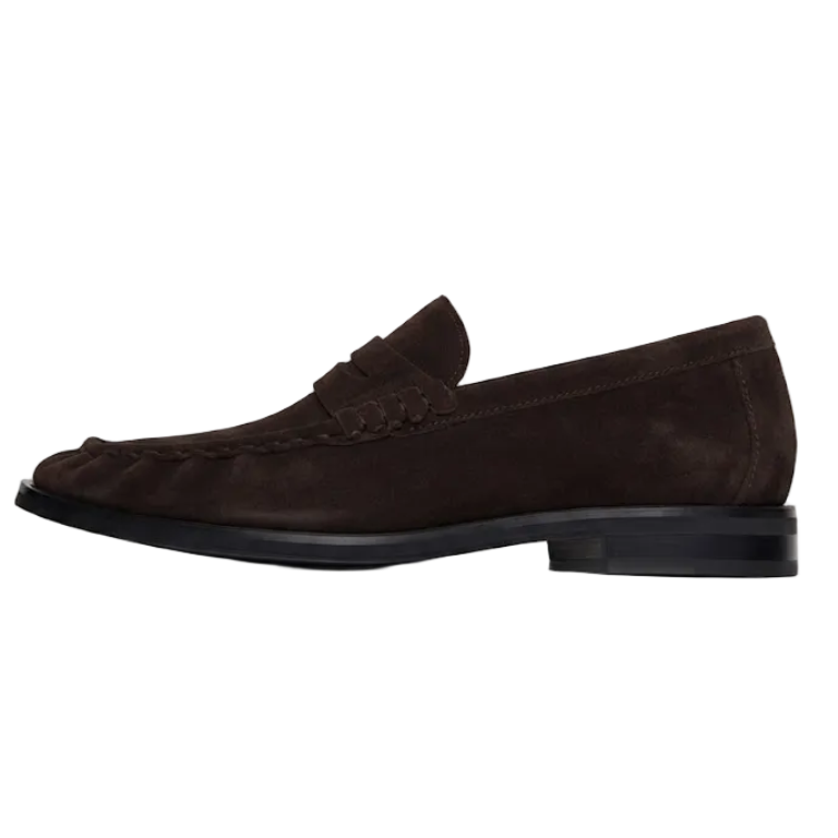 5706 MOCASÍN FRUNCIDOS SERRAJE MARRÓN OSCURO