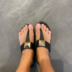 BLACK SANDAL F-7 P VE25|15