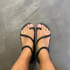 BLACK SANDAL E1-023 P VE25|15