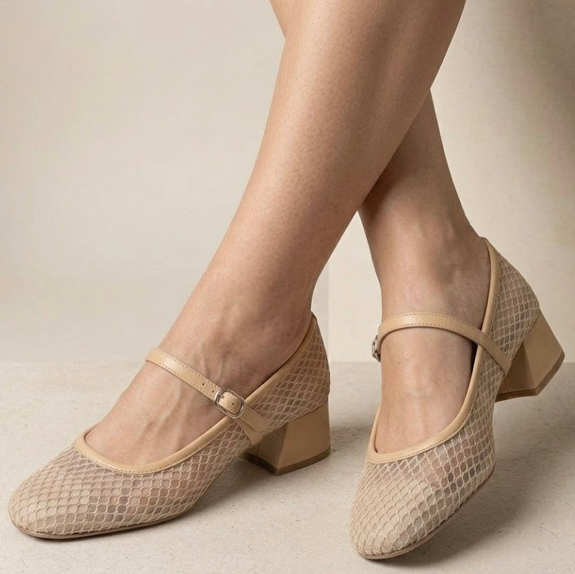 A7419 MERCEDITA MESH CAMEL