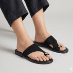 S-15 SANDALIA PIEZA SERRAJE NEGRO