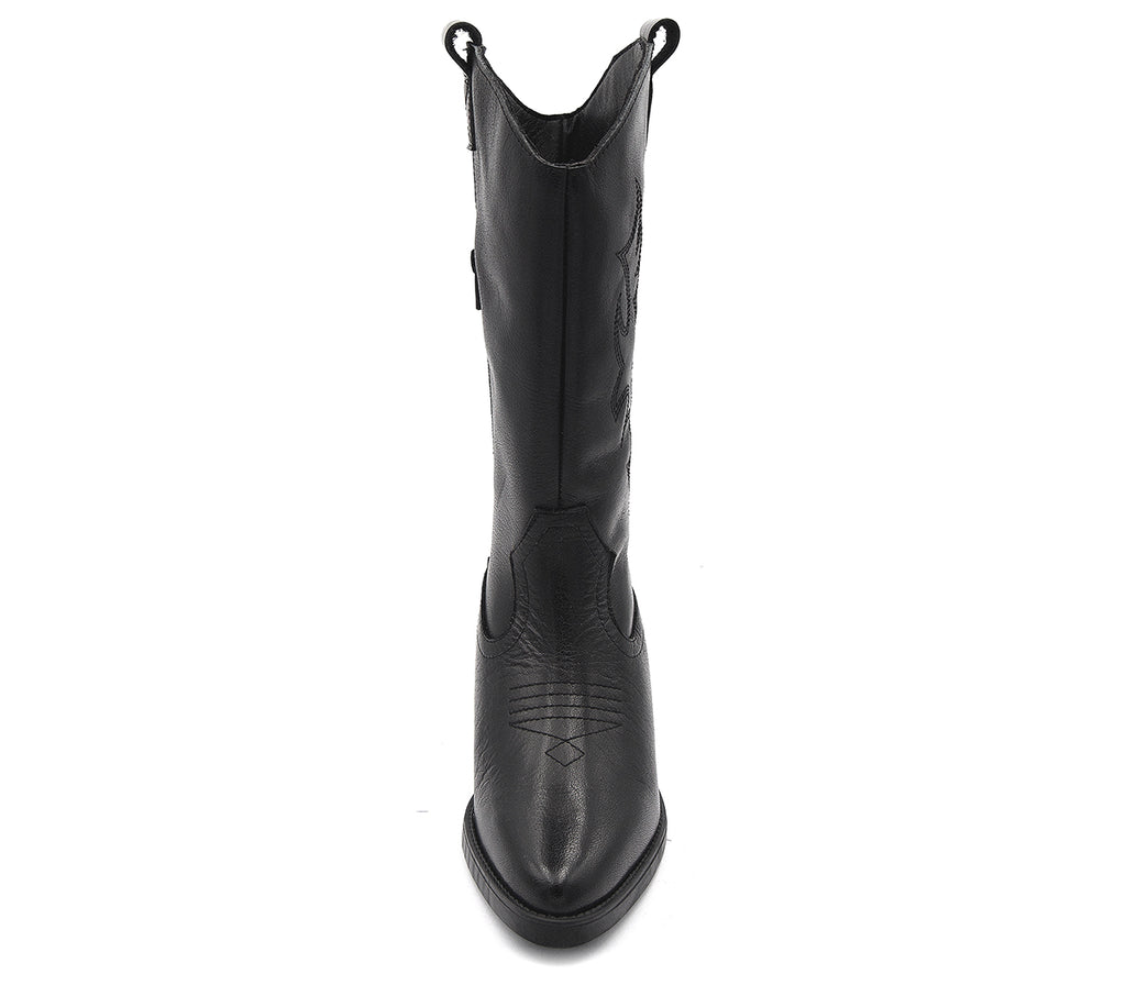 K-30 BOTA ALTA COWBOY PIEL NEGRA