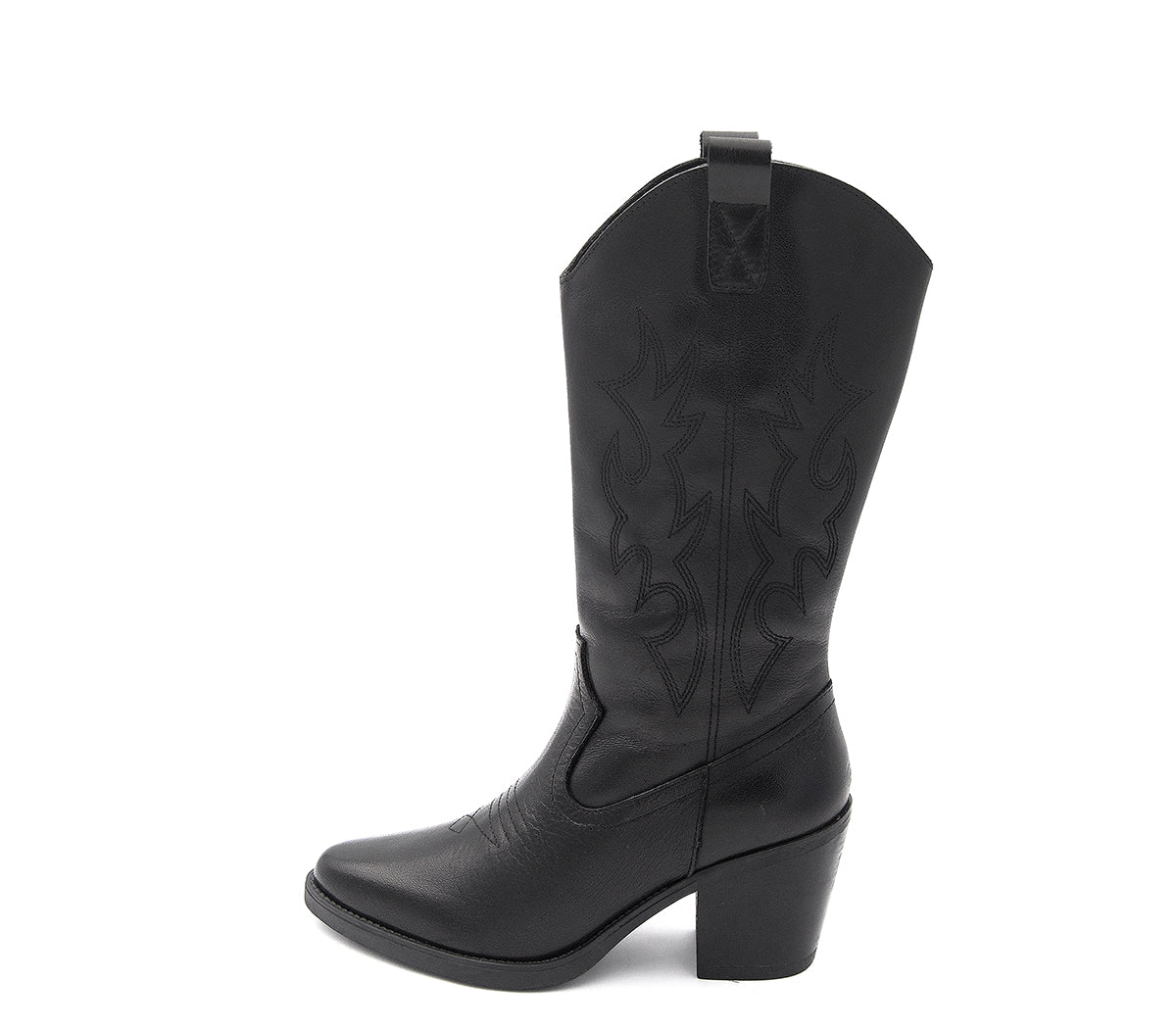 K-30 BOTA ALTA COWBOY PIEL NEGRA