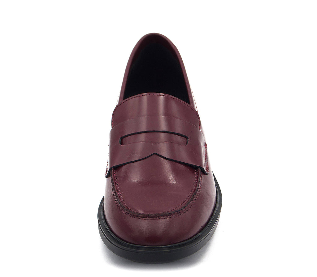 K-8 MOCASIN PIEL BURDEOS