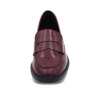 K-8 MOCASIN PIEL BURDEOS