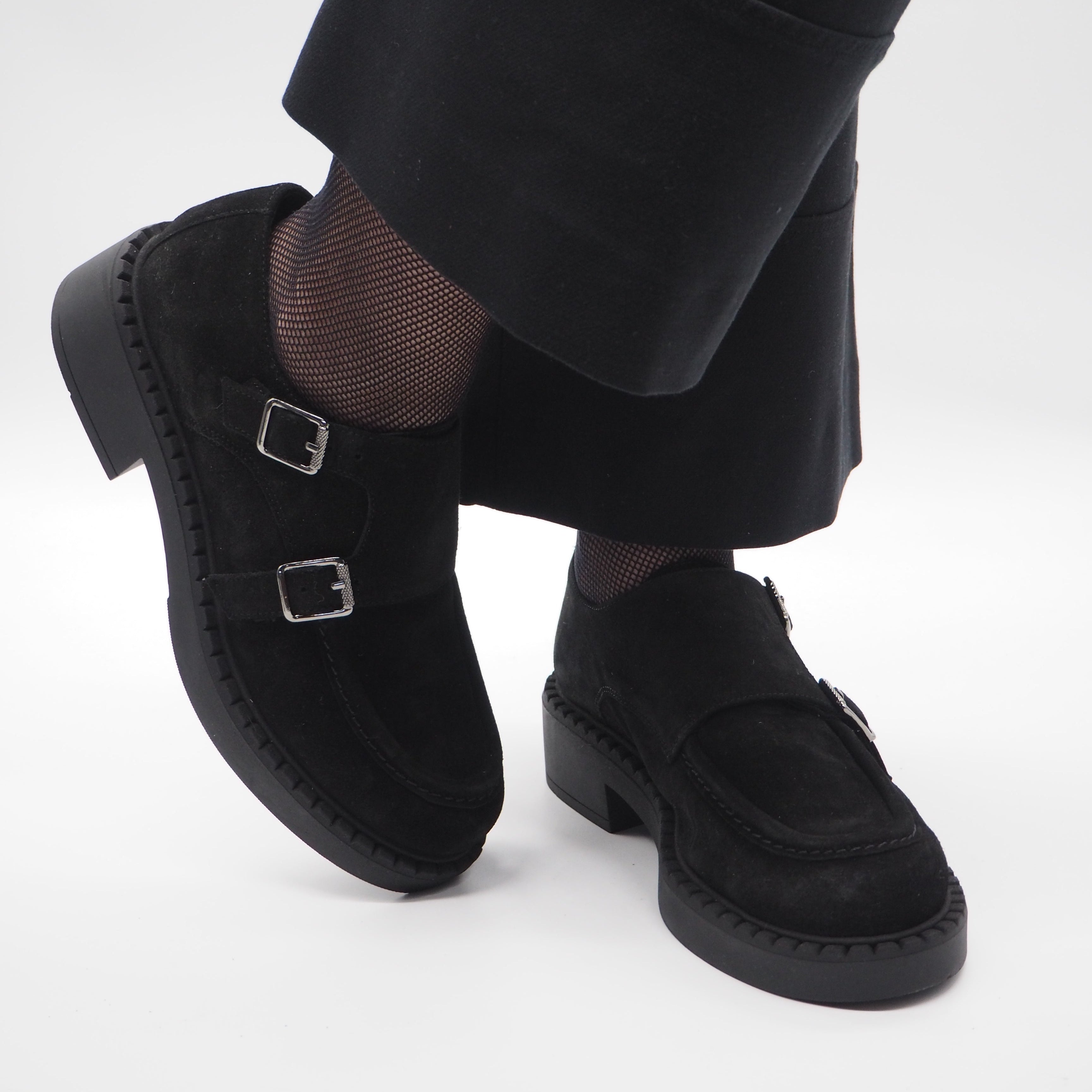 A7514 BLUCHER SERRAJE NEGRO