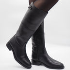 5349 BOTA HÍPICA PIEL NEGRA
