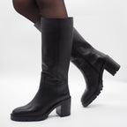 5218 BOTA PIEL NEGRA