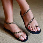 LEOPARD SANDAL E1-023 L VE25|26