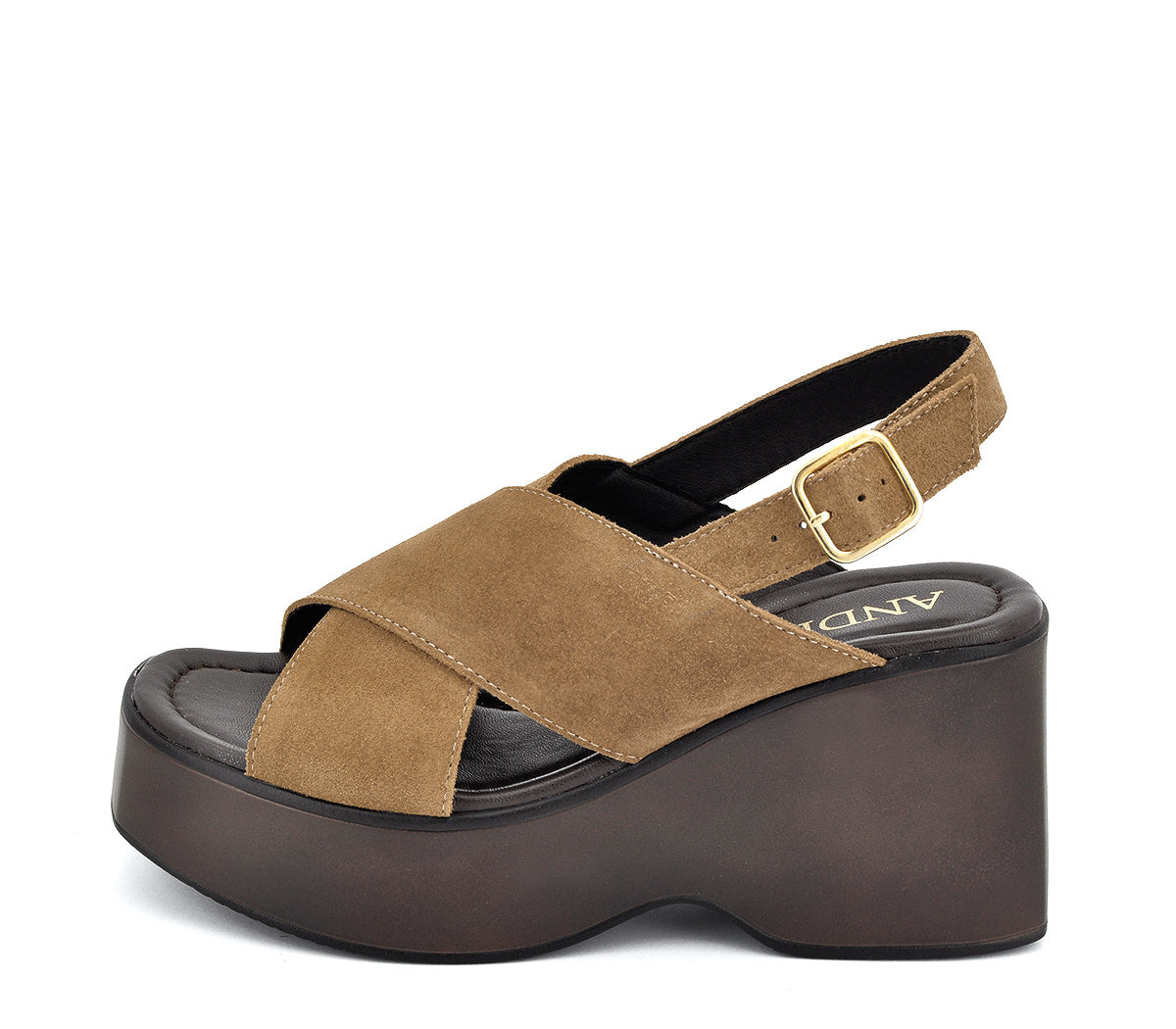 S-13 SANDALIA PLATAFORMA SERRAJE MARRÓN