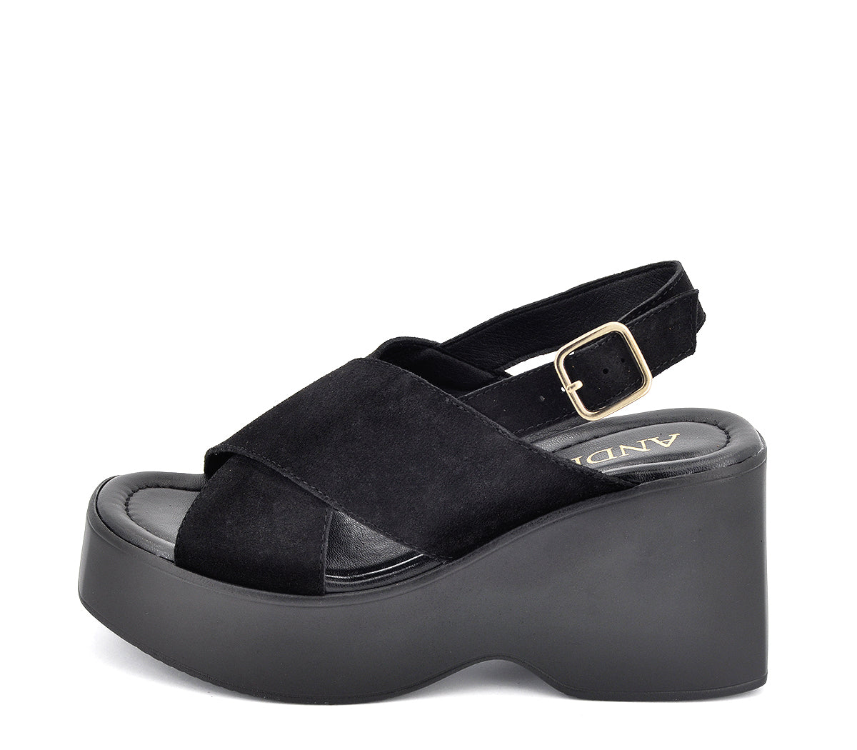 S-13 SANDALIA PLATAFORMA SERRAJE NEGRO